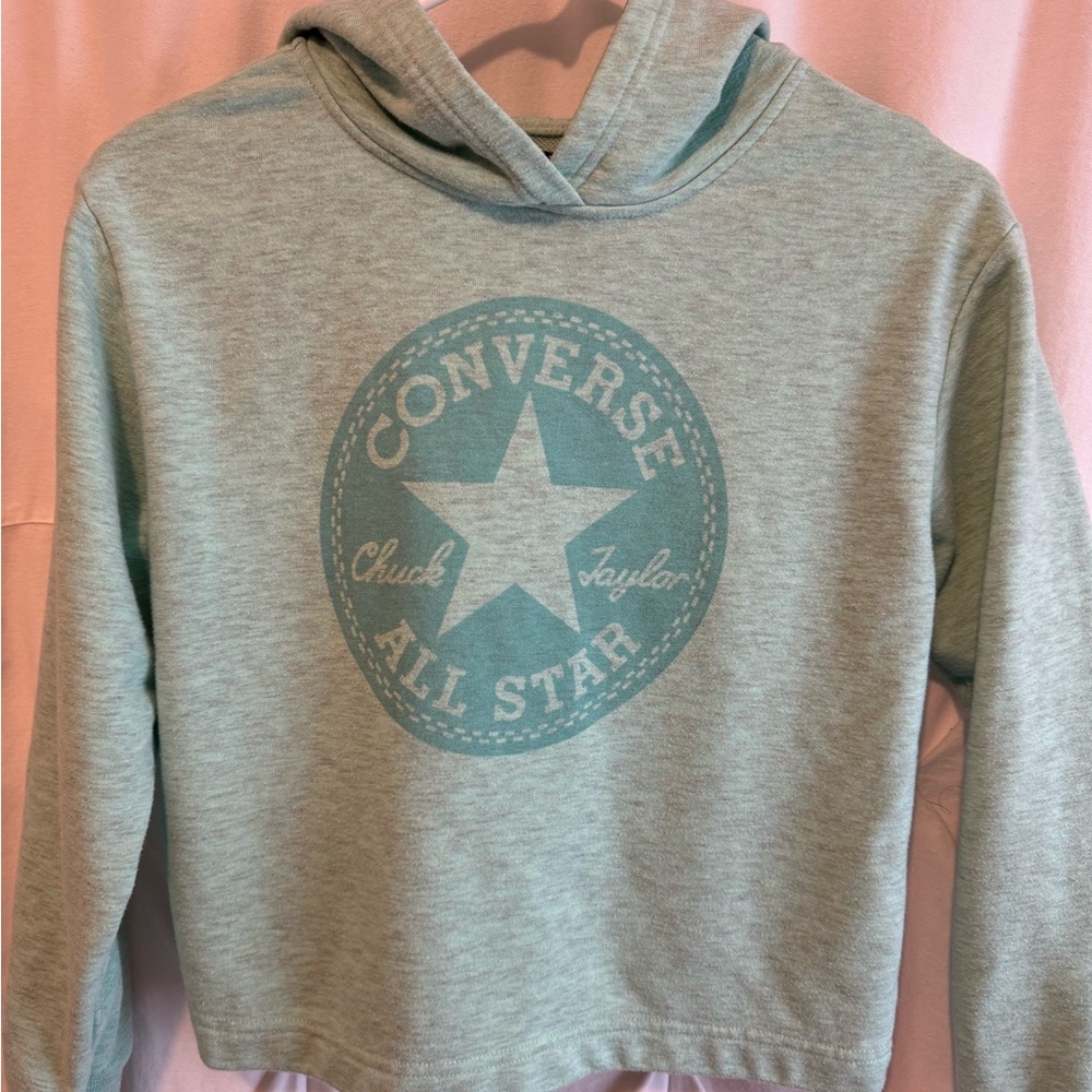 Converse cropped hoodie